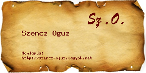 Szencz Oguz névjegykártya